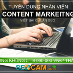 Tuyển 10 Nhân Viên Viết Bài Chuẩn SEO Lương 5-8 Triệu/ Tháng (hết hạn).