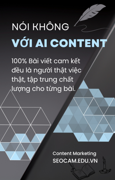 Cam kết viết bài SEO không dùng đến AI